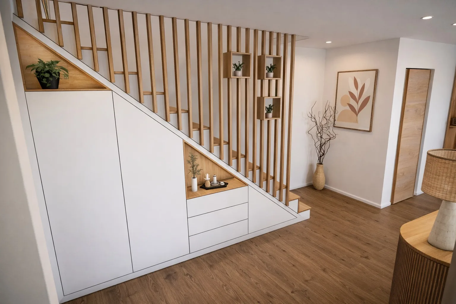 Aménagement de placard sous escalier dans le Var