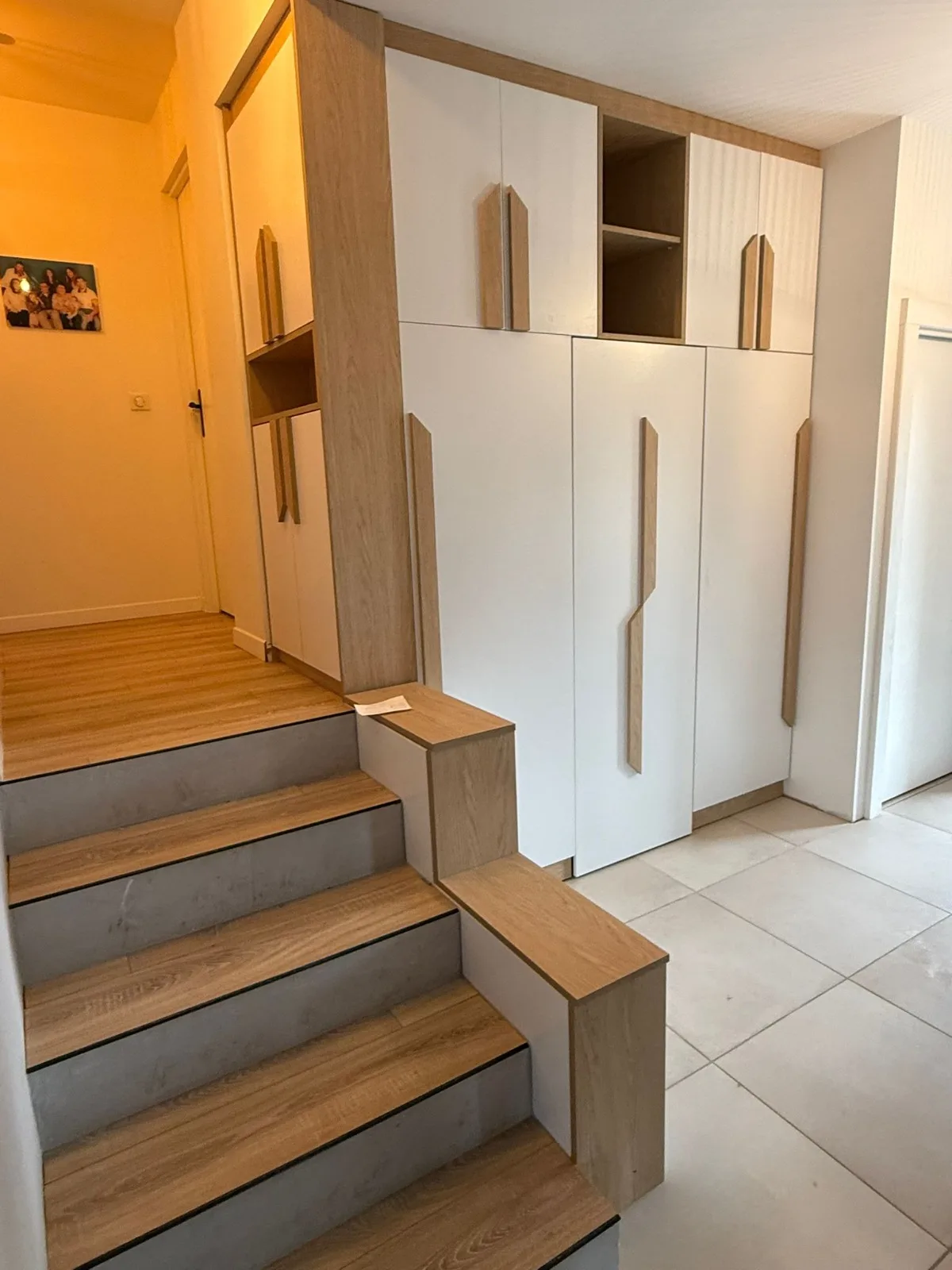 Création sur mesure d'un meuble d'entrée sur Margencel