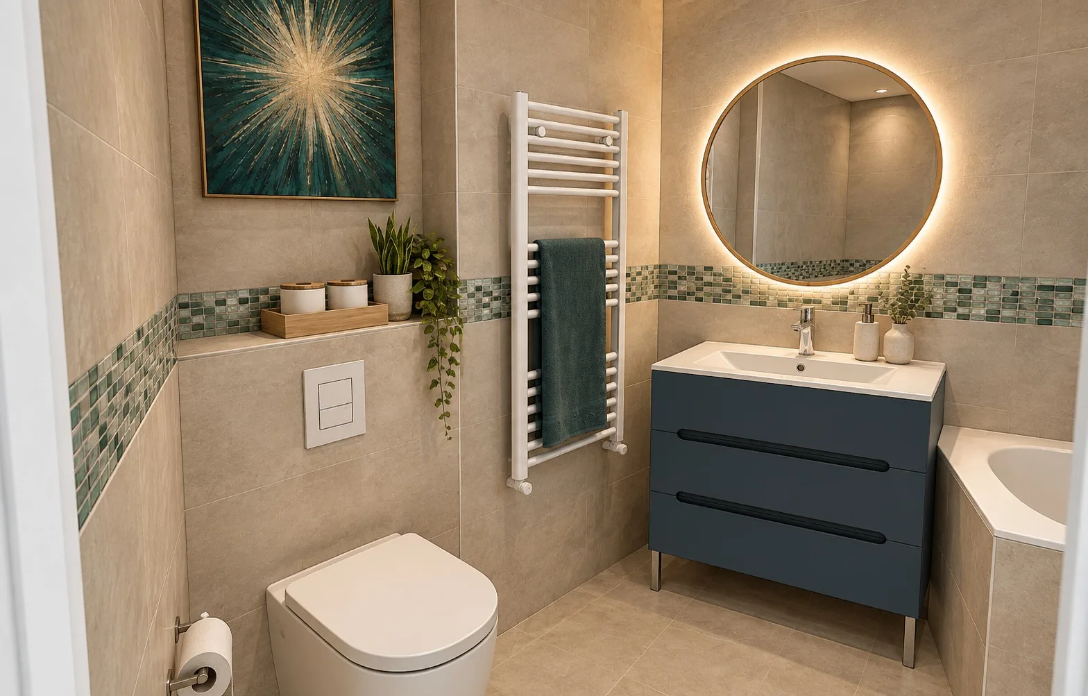 Aménagement d'une salle de bain sur Neuvecelle